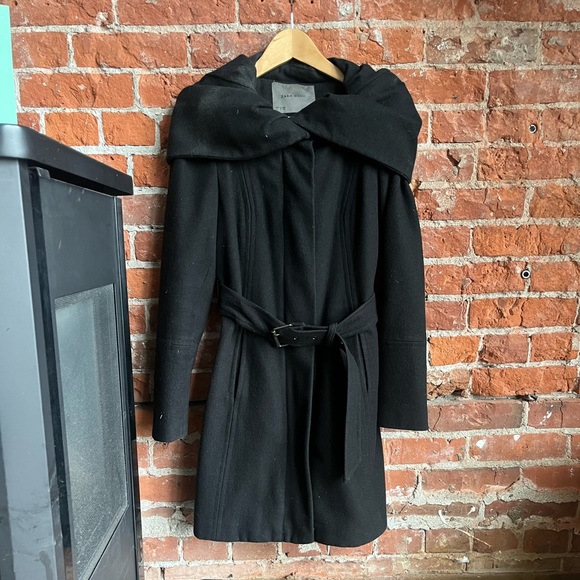 Zara Wool-Blend Jacket | sz: small | black - Picture 5 of 6